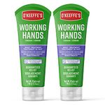 O'Keeffe's Working Hands Night Treatment Hand Cream 2pk, Restorative Lotion Works While You Sleep, Deep Conditioning Oils, Two 7oz/198g Tubes, (Pack of 2), 107623, White