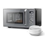 TOSHIBA 26L Air Fry Combo 6-in-1 900W Microwave Oven With Steamer in Morandi Grey, Origin Inverter, Chef defrost, Convection, Combi., Steam, Grill, 10 power levels, 10 Auto Menus, MW3-AC26SFI(MG)