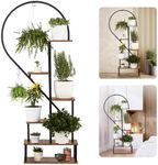 IDZO Premium 6 Tier Metal Plant Stand, Creative Heart Shape Ladder Plant Stands for Indoor Plants Multiple - High Capacity (1 pack)