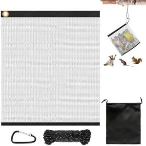 Ultralight Rodent Proof Bear Bag - Stainless Steel Mesh Hanging Food Storage Bags for Camping Backpacking Hiking, Rust-Resistant Sack with Rope and Lock for Easy Hanging