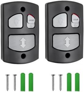 QSDIYRF Wall Mount Garage Door Opener Compatible with Linear Garage Door Opener Deluxe Wired Wall Console Panel for Linear HAE00001 LSO LDO LCO Garage Door Opener Wall Button 2 PCS