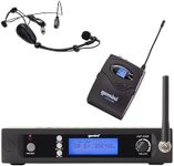 Gemini Sound UHF-6100HL Wireless Lavalier & Headset Mic - Precision Sound for Every Word and Tune