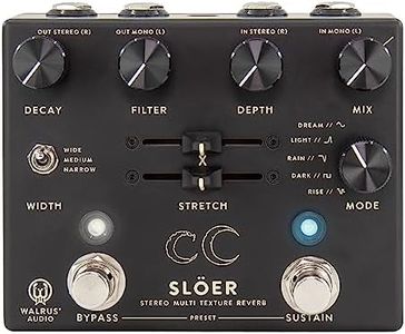 Walrus Audio SLOER Stereo Ambient Reverb, Black, (900-1082BK)
