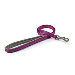 Ancol Viva Soft Touch Padded Snap Lead Purple Size 100 x 1.2 cm, Max kg 20 kg, Weather Proof