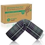 Amazing Health UNSCENTED Microwave Wheat Bag - Purple Tartan, 46cm Long, Cotton Heat Pad, Hot and Cold Pack, Made in UK, Gift Boxed