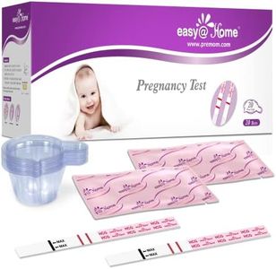 Easy@Home Pregnancy Tests Bulk: 20 Pack with Cup Early Detection Pregnancy Test Strips - Highly Sensitive hCG Urine Tests for Home Use