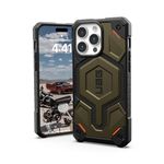 Urban Armor Gear TPU+PC iPhone 15 Pro Max Case,Monarch Pro Mag-Safe Compatible,Slim Fit Rugged Protective Case/Cover Designed For iPhone 15 Pro Max (2023),Wireless Charging Compatible - Kevlar Black