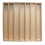 Acoustic Sound Diffuser Panels - 24"x24"x3" High-Quality Birch Plywood 1D QRD - Ideal for HiFi and Studio Acoustic Treatment - Quadratic Design to Reduce Echo