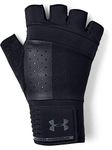 Under Armour Men Weightlifting Glove, Robust fingerless gloves for protection and grip, breathable gym gloves with elasticated cuff