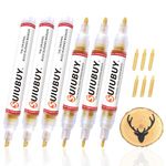 SUIUBUY Scorch Pen Marker, 6 PCS Wood Burning Pen Set with 3 PCS Wood Burning Pen and 3 PCS Double-Sided Burning Pen and 6 PCS Replacement Nib for Burning Wood, Do-it-Yourself Kit Arts and Crafts