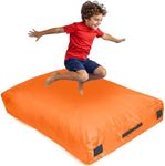 SaferBounce Crash Pad for Kids Sensory | Big 5Ft x 5Ft Or 3Ft x 4Ft | Autism Sensory Crash Mat for Jumping & Play | Crashpad | Soft Foam Landing Pad for Kids | Giant Pillow Mat | Climbing & Gymnastics