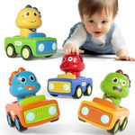Wdebay Press and Go Dinosaur Car Toys for 1 Year Old Boy|First Birthday Gift|Baby Toys 12-18 Months Toddler Age 1-2| Cars for Toddlers 1-3
