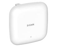 D-Link PoE Access Point WiFi 6 AX1800 Wave 2 Dual Band Wireless Internet Network Compact Design Wall Ceiling Mountable WiFi AC AP (DAP-X2810), White