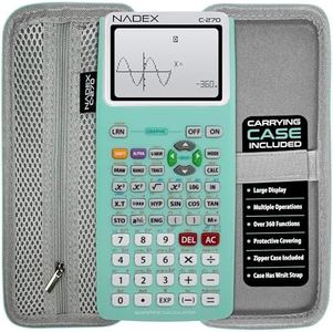 Scientific Calculator with Graphing, Includes Carrying Case, for College and High School Students, Calculus, Algebra, Geometry, Trigonometry, Statistics, Physics, Chemistry, Mint