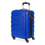 SwissGear 7366 Hardside Expandable Luggage with Spinner Wheels, Cobalt, Checked-Large 27-Inch