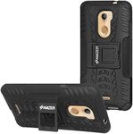 Amzer Hybrid Warrior Dual Layer Slim Protective Shockproof Case Skin for Coolpad Note 3S, Black(AMZ202058)