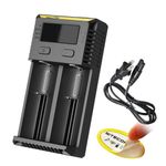 Nitecore i2 Two-Channel Universal Battery Charger for 18650 16340 AAA AA Li-Ion/NiMH Battery