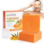 Turmeric Soap Turmeric Acne Dark Spots Smooth Skin, Handmade Soap Bar Pure Soap Bar For Face & Body, Skincare Face Care, Moisturizing, Blackhead Corrector Remover, Moisturizing Erase Fine Lines(1 PCS)