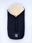 Naturally Sheepskins Centrezip Footmuff (Natural & Black)