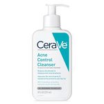 CeraVe Face Wash Acne Treatment | 2% Salicylic Acid Cleanser with Purifying Clay for Oily Skin | Blackhead Remover and Clogged Pore Control | Fragrance Free, Paraben Free & Non Comedogenic| 8 Ounce