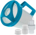 U.S. Pool Supply Professional in-line Pool Leaf Canister with Plastic Mesh Basket - Skims Leaves, Debris - Fits Suction & Automatic Pool Cleaners