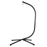 FDW Hammock Chair Stands Hanging Hammock Stands,C Stand Outdoor Solid Steel Heavy Duty Stand Only Construction for Hanging Hammock Air Porch Swing Chair Indoor