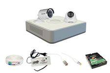 Sia Technology Hk vision 4 Ch HD DVR and 1 Bullet; 1 Dome HD Camera Combo kit; Include All Require Accessories for 2 Camera Installation