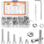 600 PCS M3 Nuts and Bolts Set, Stai
