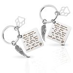 Cobee Dog Memorial Gift Keychain, Loss of Pet Key Chain Dog Loss Sympathy Gifts for Dog Pet Lover Women Men