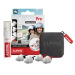 Alpine MotoSafe Pro - Premium Motorcycle Ear Plugs for Wind Noise Reduction - Hearing Protection for Motor RIde - Reusable, Comfortable, Hypoallergenic - 2 Pair