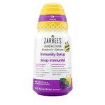 Zarbee's Children’s Immunity Syrup, Zinc, Honey, Elderberry, Vitamin D, Immune System + Antioxidants, 118 mL