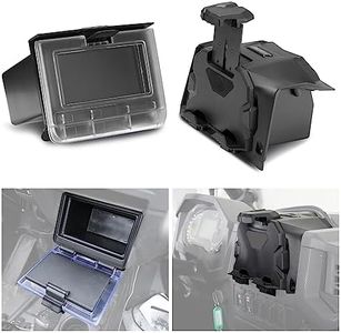 A & UTV PRO Tablet Holder & Center Dash Storage Box for Polaris RZR XP 1000 / XP 4 1000 2014-2018, Electronic Device Phone Ipad GPS Holder Mounts with Storage Box Organizer Tray Accessories, 2PCS