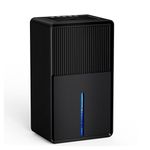 Dehumidifier for Home, 85 OZ Water Tank, Quiet Dehumidifiers for Bathroom, Bedroom, RV and kitchen countertops, with Auto Shut Off and Fast Drying Clothes, 7 Colors LED Light