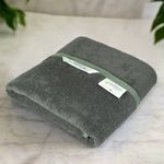 HEELIUM Bamboo Bath Towel | Lightweight & Quick Drying | Ultra Absorbent Towel | 140 x 70 cm - 400 GSM | Pack of 1 - Grey