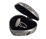 Genuine 925 Sterling Silver Twilight Bella Swan Wedding Ring, Women's Ring Micro Pavé Zircon Ring with a Jewelry Heart Box, Breaking Dawn Bella Swan engagement ring, Precious Metal, Cubic Zirconia