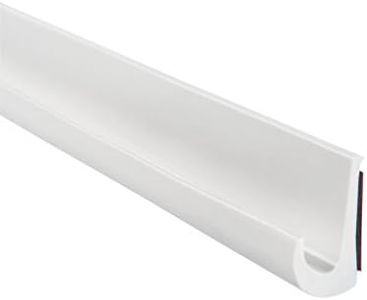 Trim-Lok Drip Rail, White – 1/2” Height, 25’ Length – PVC Plastic Rain Gutter for Cars, Vans, and RVs, Easy to Install Flexible Drip Rail Molding to Control Water Runoff, Durable 3M Tape Included