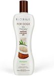 BioSilk for Dogs Silk Therapy Shampoo With Organic Coconut Oil | Coconut Dog Shampoo, Sulfate and Paraben Free Organic Shampoo for Dogs, 355ml Made in the USA