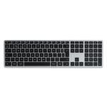 Satechi Slim X3 Bluetooth Backlit Keyboard with Numeric Keypad – Illuminated Keys & Multi-Device Sync – For M2/ M1 MacBook Pro/Air, M2/ M1 iPad Pro/Air, M2 Mac Mini, iMac M1 (British Layout)