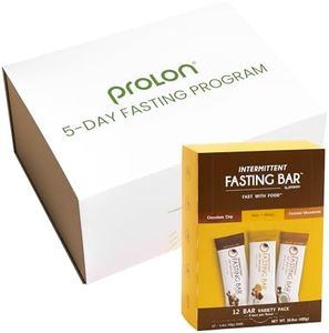 Prolon 5 Day Fasting Kit & Fast Bars Variety 12 Pack | Fasting Mimicking Diet Program & Intermittent Fasting Bars | Developed to Not Break Your Fast | Keto, Gluten Free, Low Carb, Plant Based