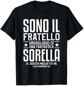 Idea Regalo Per Fratelli Divertenti Per Un Fratello Maglietta