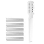 Dog Hair Remover Combs Pet Grooming Comb Thinning Dog Cat Floating Hair Remover with 5 Blades for Small Dog Cat Pet Comb Stainless Steel Teeth Comb Pet Hair Comb for Home Grooming Kit