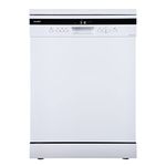 COMFEE' Freestanding Dishwasher FD1435E-W with 14 place settings, Full Size, 44dB, Wide LED Display, Delay Start, Half Load Function, Flexible Racks, White (KWH-FD1435E-W)