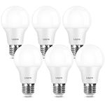 Lepro E27 Screw Bulb, Cool White 6500K, 60W Equivalent E27 LED Bulb, 8.5W 806lm Edison Screw Bulb, GLS Energy Saving E27 LED Light Bulbs, Non-dimmable, Pack of 6