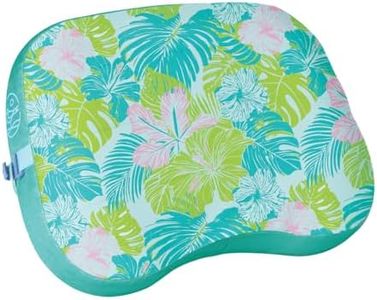 Ballast Beach Pillow – Comfy, Durable & Compact, Stays Put on Windy Beaches with Patented Sand Pouch, Inflatable Pillow for Beaches, Pools, Camping, Festivals and Travel (Tropical Floral)