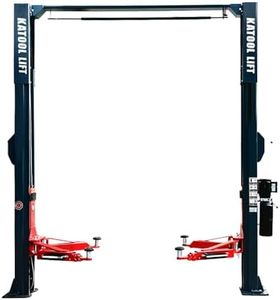 KATOOL 11000lbs Single Point Lock Release Direct Drive Two Post Lift Curved Arm Design 2 Post Lift Auto Lift 2-post Lift Clear Floor Car Lift
