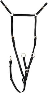 Australian Outrider Breastplate Martingale, SG_B002HNRR6I_US, Black, Full