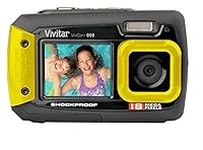 Vivitar Vivicam V090 18MP Yellow Digital Camera, Waterproof up to 3 Metres, Shock Proof and Dust Proof with 1.8-Inch Front and 2.7-Inch Rear LCD Screens, 5x Digital Zoom with External Memory Support