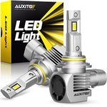 AUXITO 2024 Upgraded 9006 HB4 LED Headlight Bulbs, 700% Brighter 6000K White, 9006XS HB4A LED Bulb Low Beam Conversion Kit with Fan, 98% Canbus Ready, Plug and Play, Pack of 2