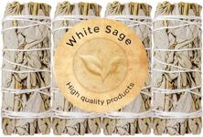 4 Inch White Sage Smudge Sticks 4 P