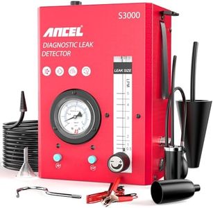 ANCEL S3000 Smoke Machine Automotive with Built-in Air Compressor, Adjustable Pressure Gauge&Flow Meter, Professional Diagnostic Smoke Machine Leak Detector for EVAP, Vacuum, Fuel & More Leak Testing